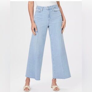 PAIGE Harper Ankle Light Wash High Rise Blue Flare Jeans size 26